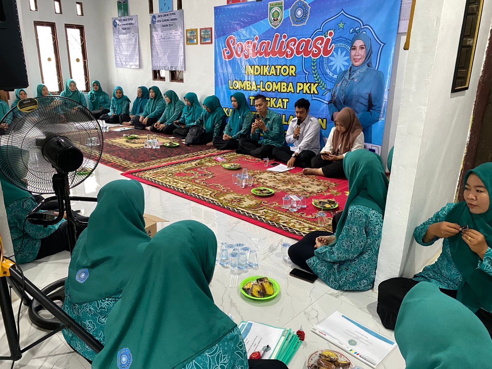 LANGKAH AWAL MENUJU LOMBA TAHUN 2025 DP3AP2KBPMD DAN TP PKK BALANGAN DAMPINGI DESA GUNUNG MANAU