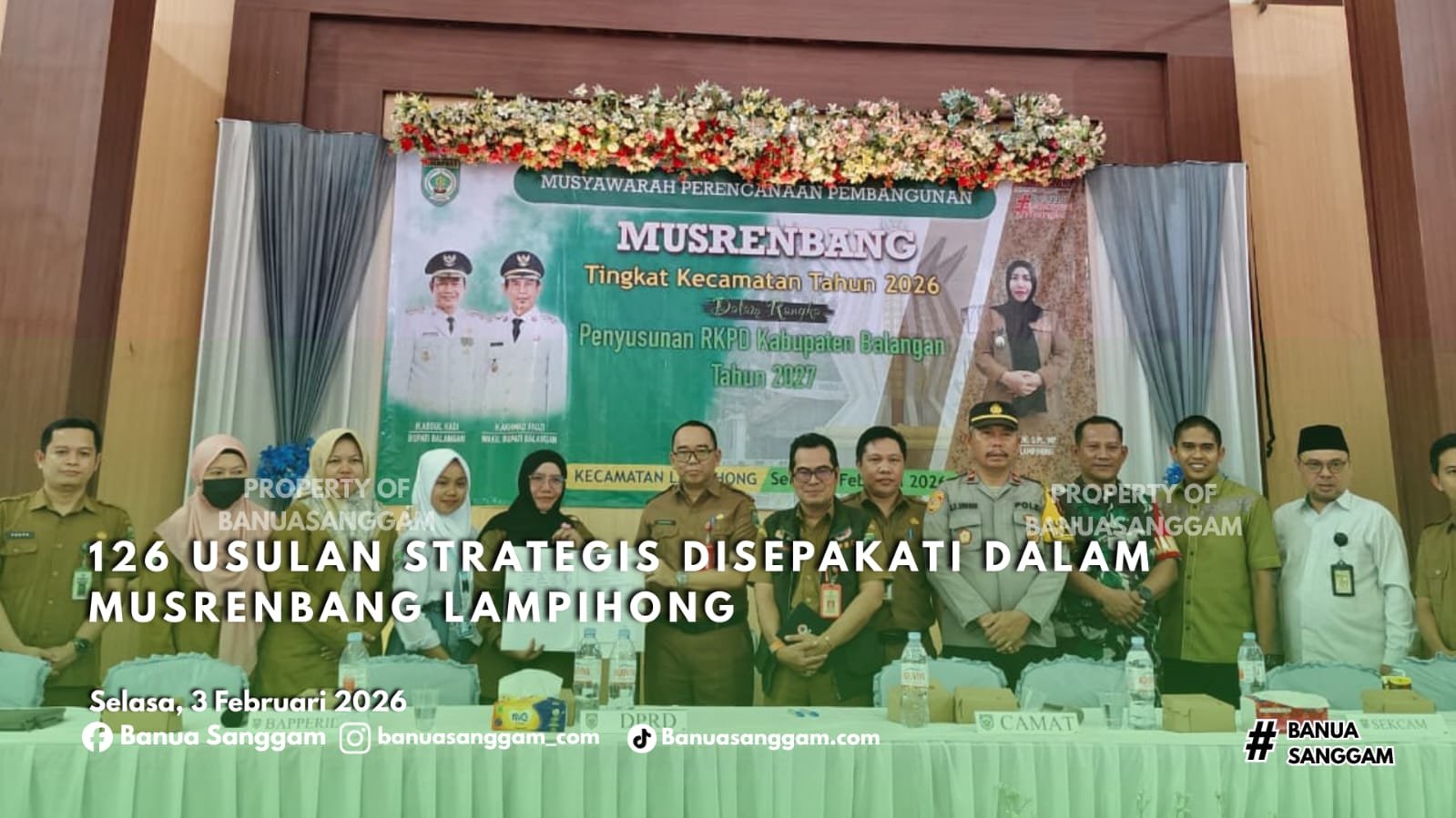 126 Usulan Strategis Disepakati dalam Musrenbang Lampihong untuk Pembangunan 2026