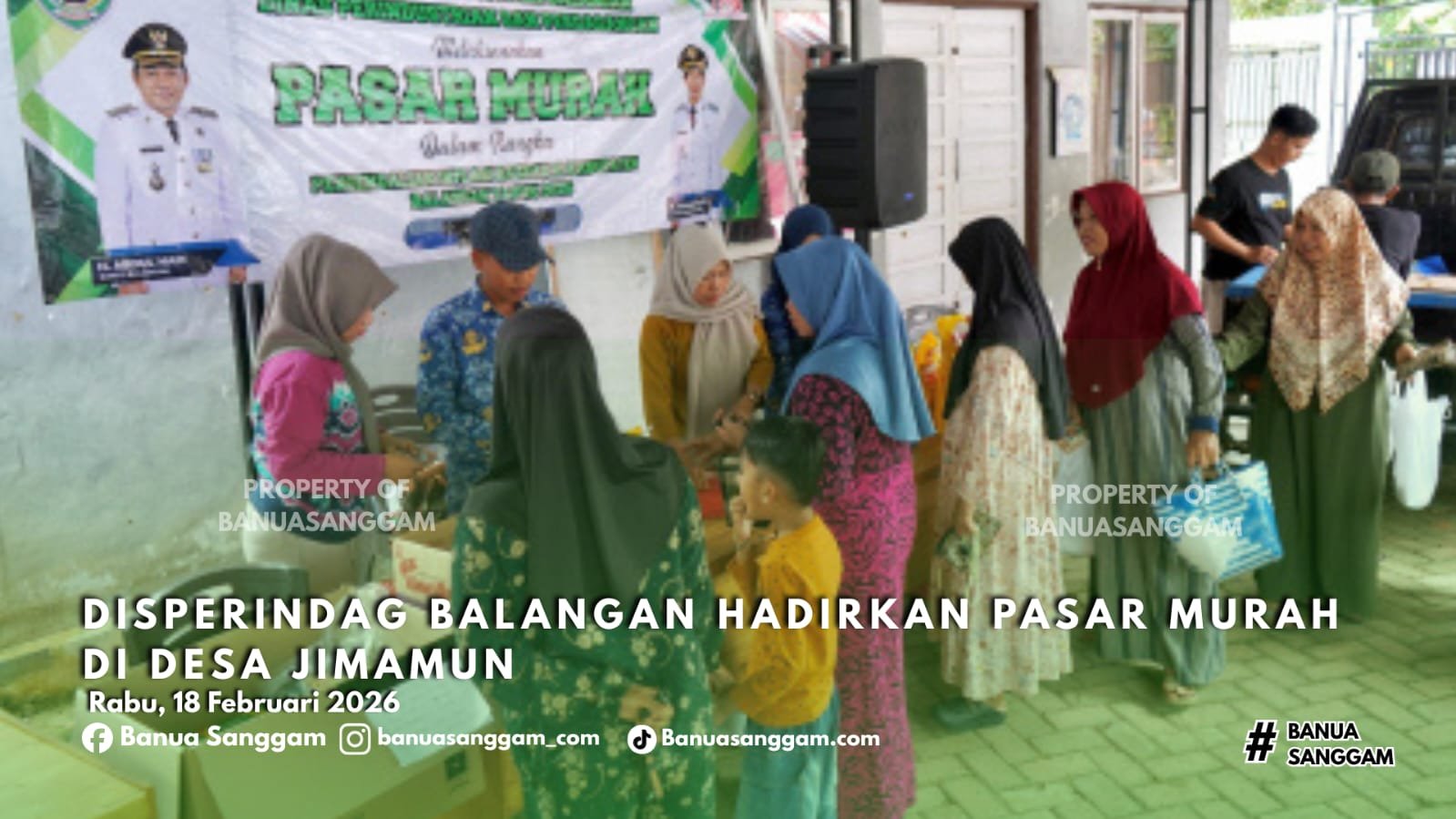 Disperindag Balangan Hadirkan Pasar Murah di Desa Jimamun