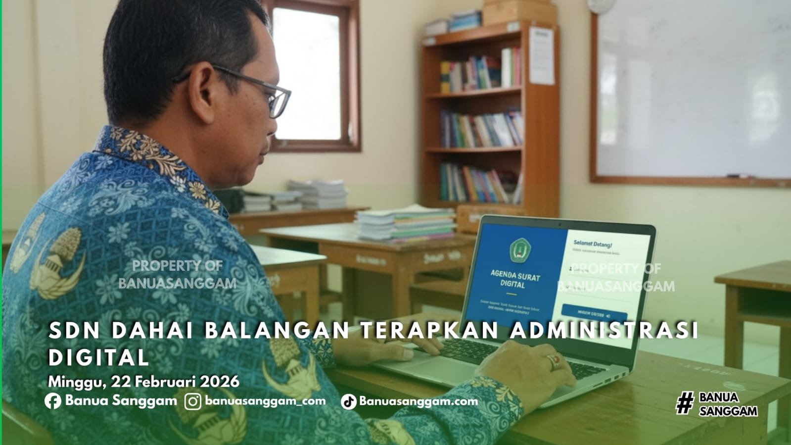 SDN Dahai Balangan Terapkan Administrasi Digital