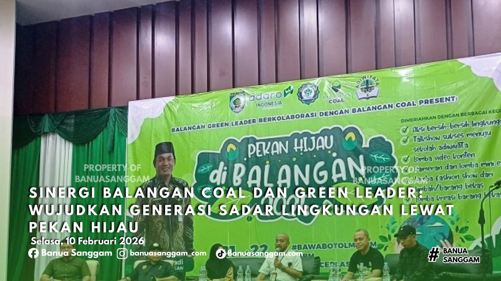 Sinergi Balangan Coal dan Green Leader: Wujudkan Generasi Sadar Lingkungan Lewat Pekan Hijau