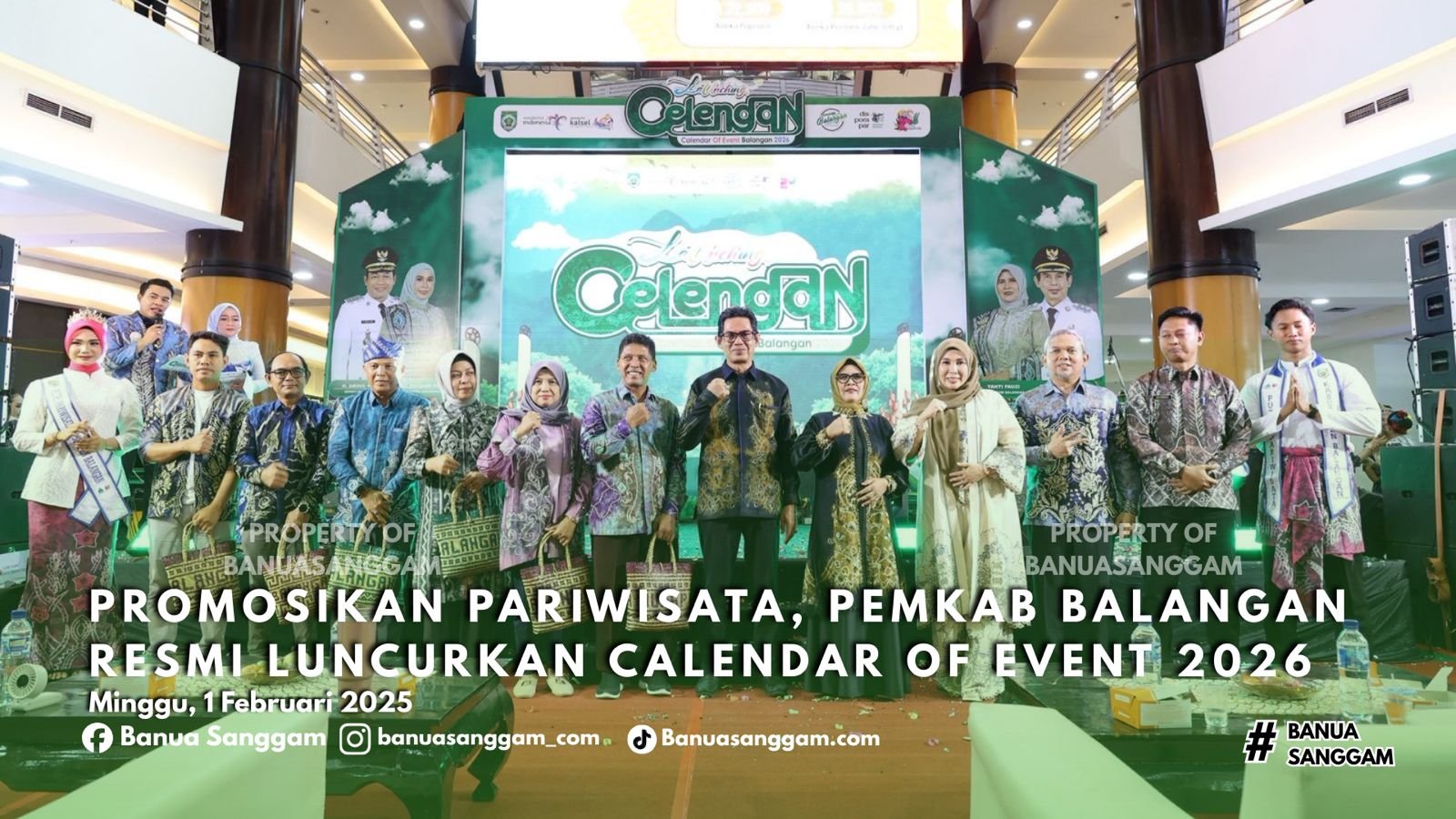 Promosikan Pariwisata, Pemkab Balangan Resmi Luncurkan Calendar of Event 2026