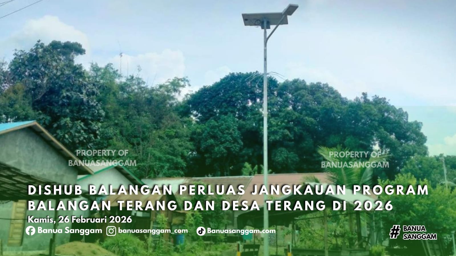 Dishub Balangan Perluas Jangkauan Program Balangan Terang dan Desa Terang di 2026