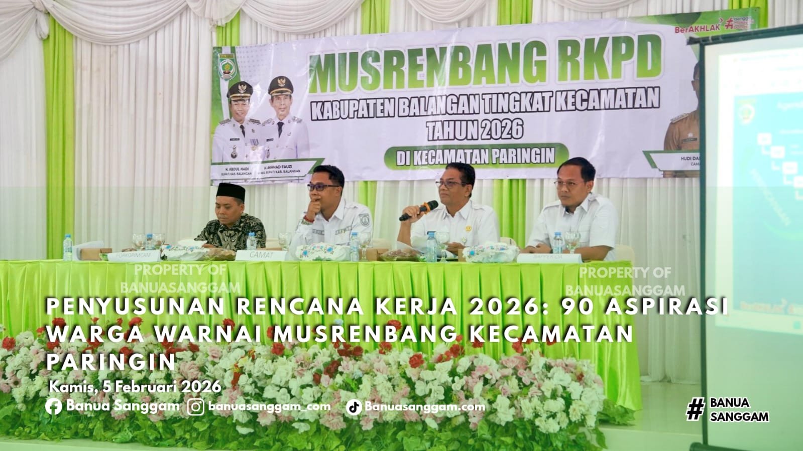 Penyusunan Rencana Kerja 2026: 90 Aspirasi Warga Warnai Musrenbang Kecamatan Paringin
