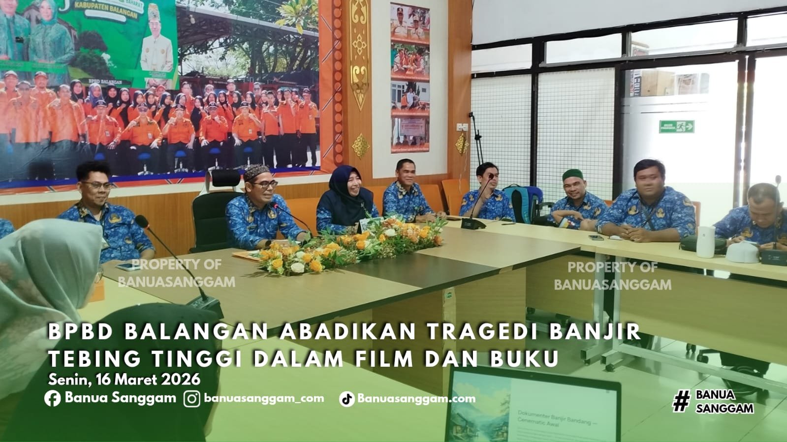 BPBD Balangan Abadikan Tragedi Banjir Tebing Tinggi dalam Film dan Buku