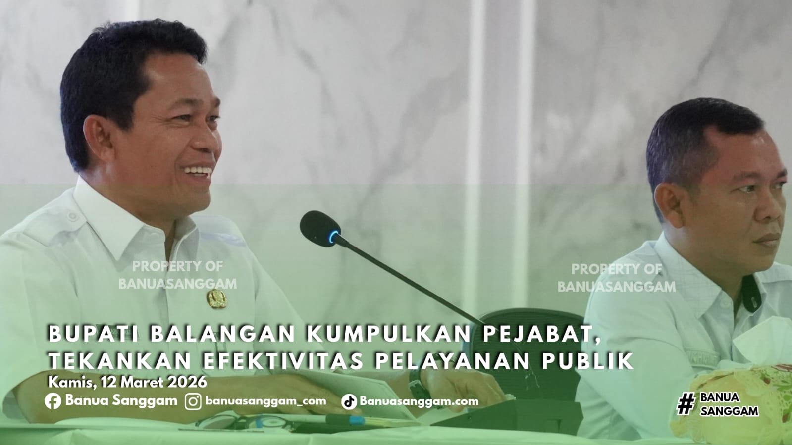 Bupati Balangan Kumpulkan Pejabat, Tekankan Efektivitas Pelayanan Publik