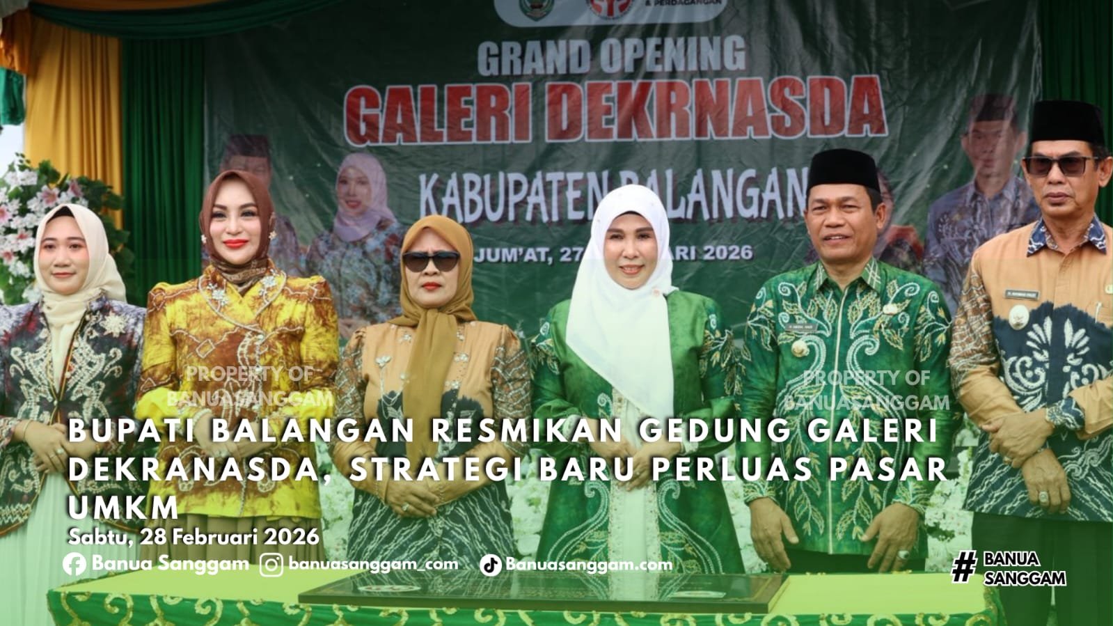 Bupati Balangan Resmikan Gedung Galeri Dekranasda, Strategi Baru Perluas Pasar UMKM
