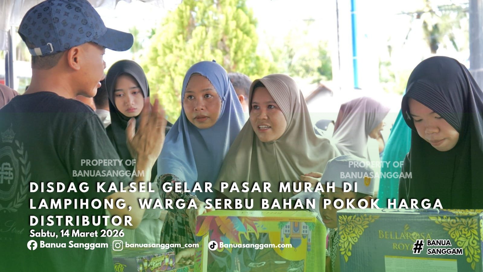 Disdag Kalsel Gelar Pasar Murah di Lampihong, Warga Serbu Bahan Pokok Harga Distributor