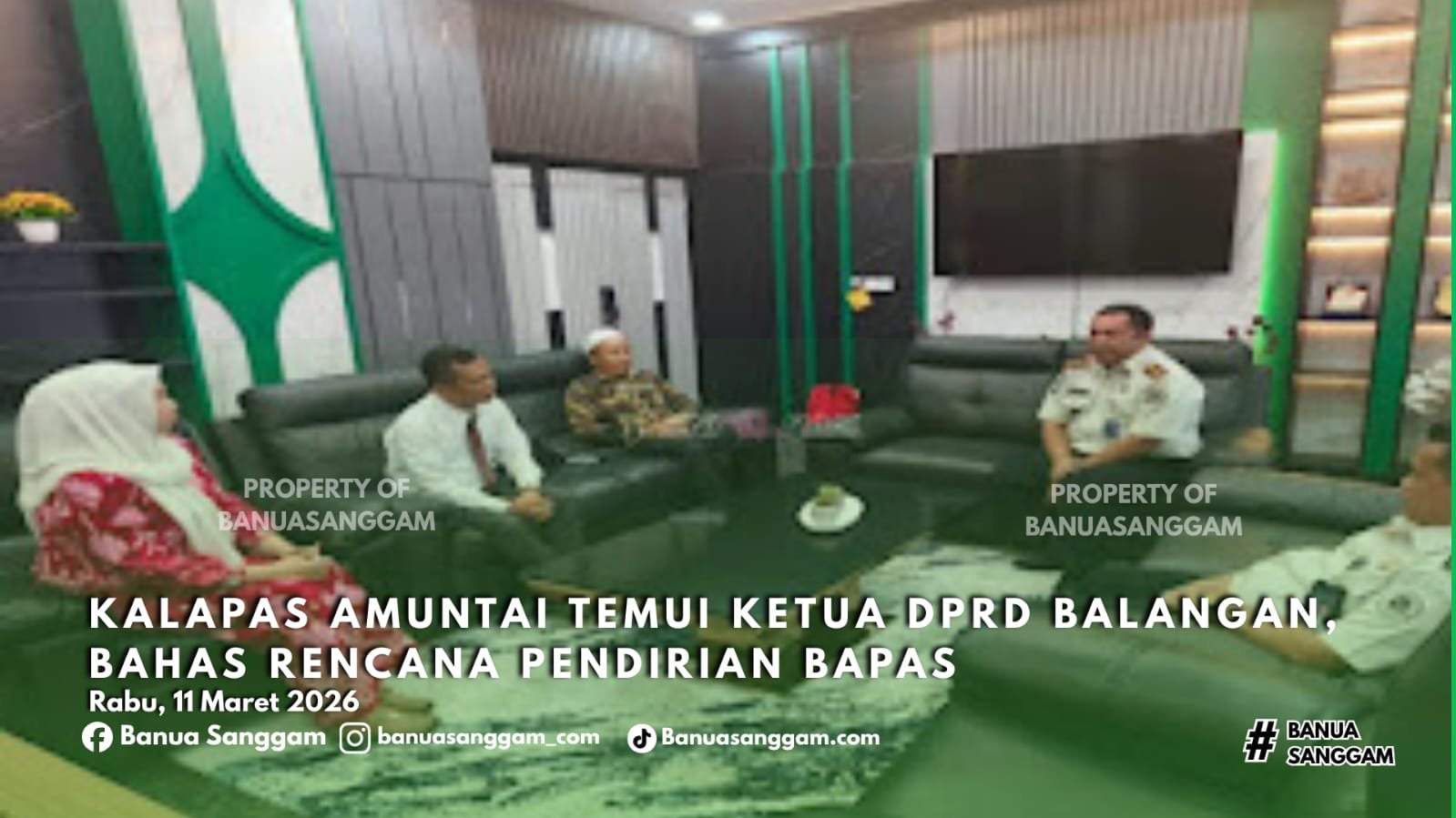 Kalapas Amuntai Temui Ketua DPRD Balangan, Bahas Rencana Pendirian Bapas