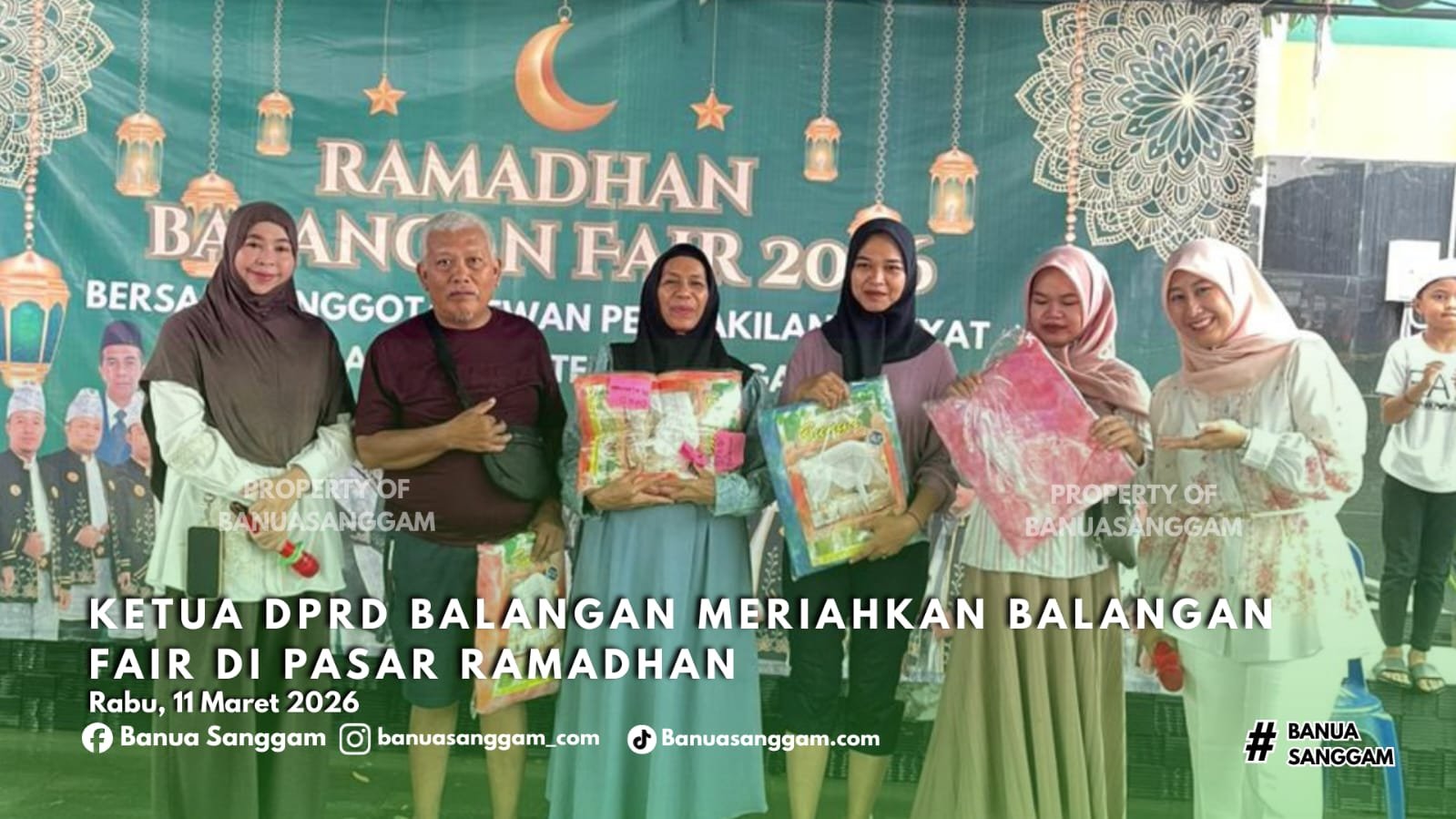 Ketua DPRD Balangan Meriahkan Balangan Fair di Pasar Ramadan