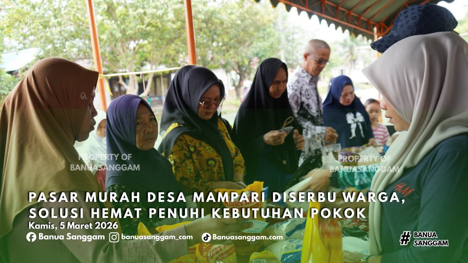 Pasar Murah Desa Mampari Diserbu Warga, Solusi Hemat Penuhi Kebutuhan Pokok