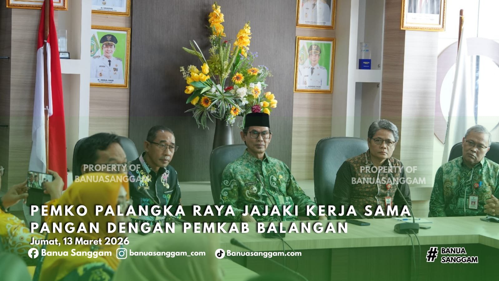 Pemko Palangka Raya Jajaki Kerja Sama Pangan dengan Pemkab Balangan
