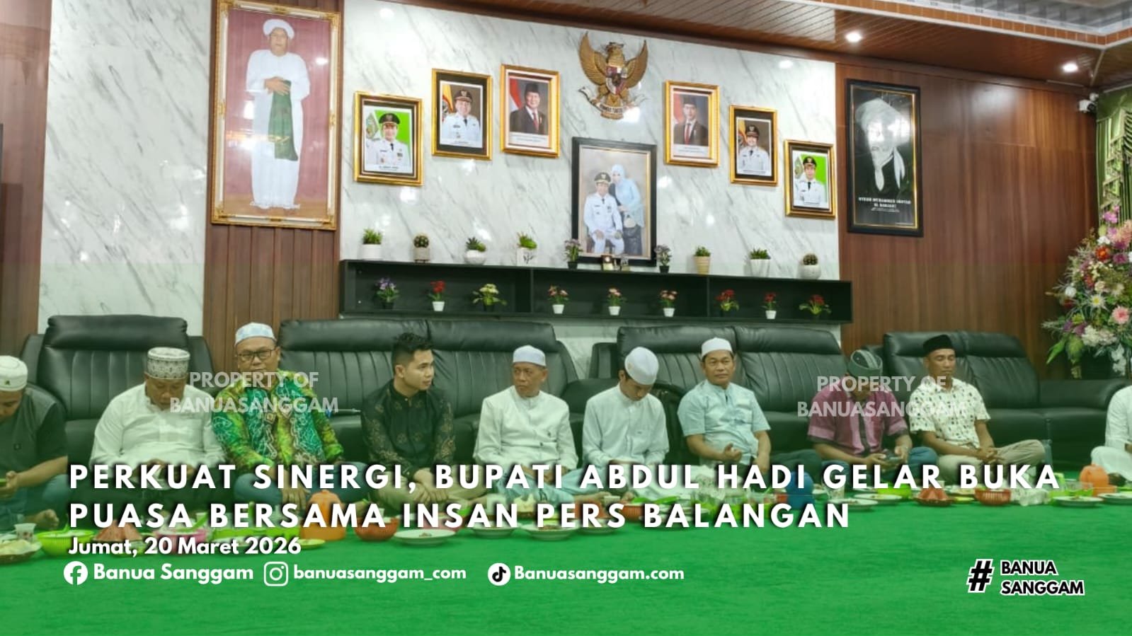 Perkuat Sinergi, Bupati Abdul Hadi Gelar Buka Puasa Bersama Insan Pers Balangan