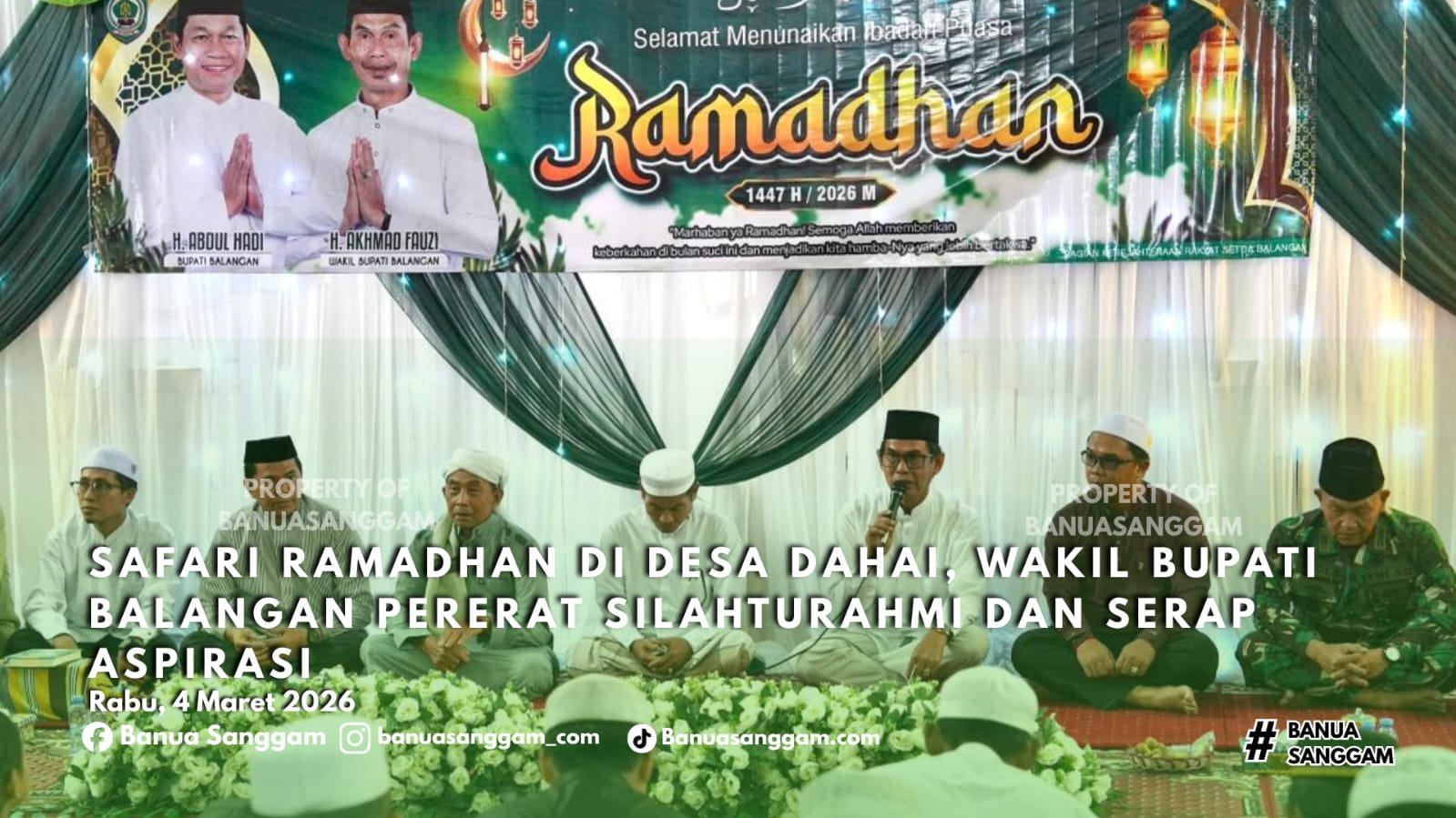 Safari Ramadan di Desa Dahai, Wakil Bupati Balangan Pererat Silaturahmi dan Serap Aspirasi