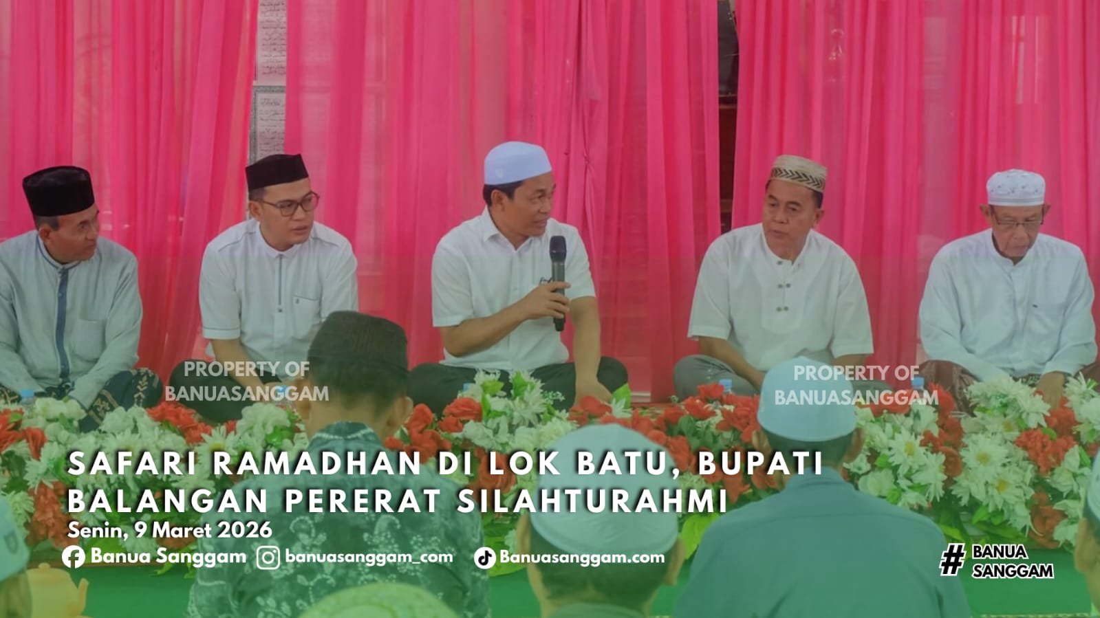 Safari Ramadan di Lok Batu, Bupati Balangan Pererat Silaturahmi