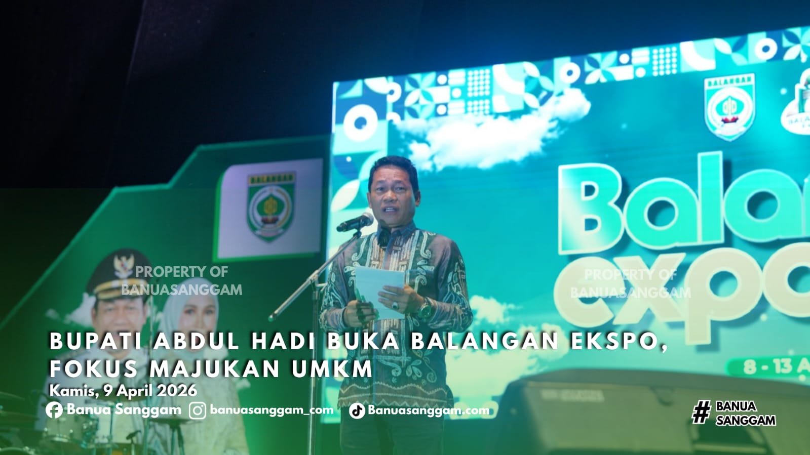 Bupati Abdul Hadi Buka Balangan Ekspo 2026, Fokus Majukan UMKM