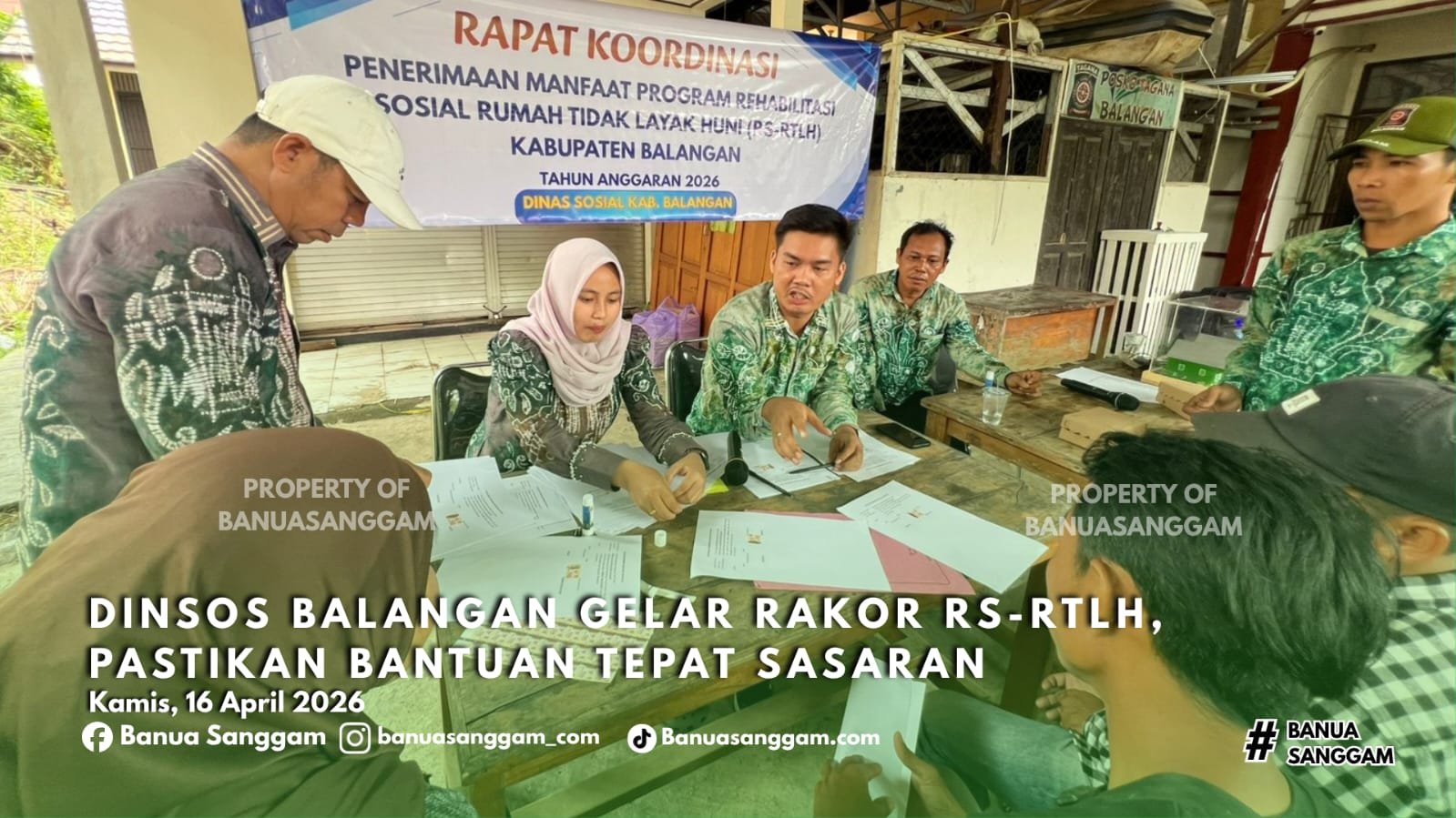 Dinsos Balangan Gelar Rakor RS-RTLH, Pastikan Bantuan Tepat Sasaran