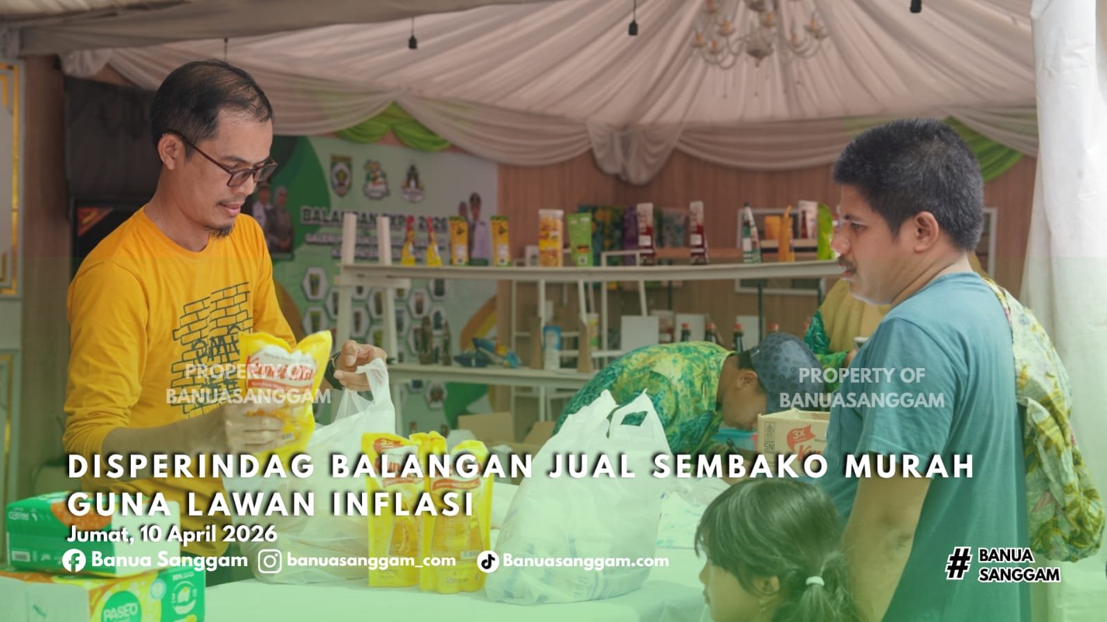 Disperindag Balangan Jual Sembako Murah Guna Lawan Inflasi