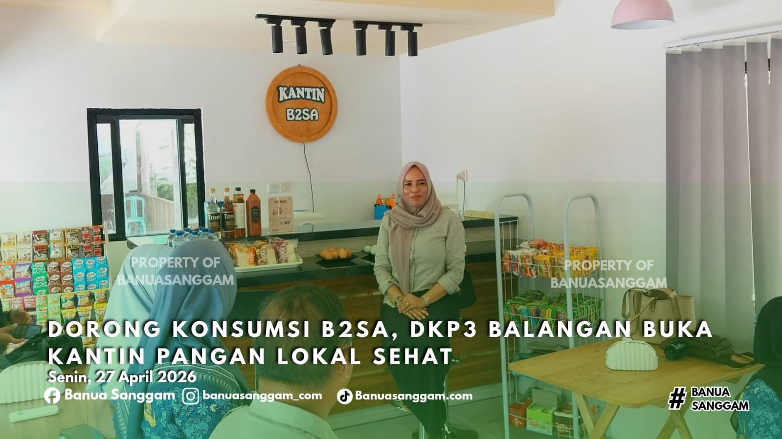 Dorong Konsumsi B2SA, DKP3 Balangan Buka Kantin Pangan Lokal Sehat