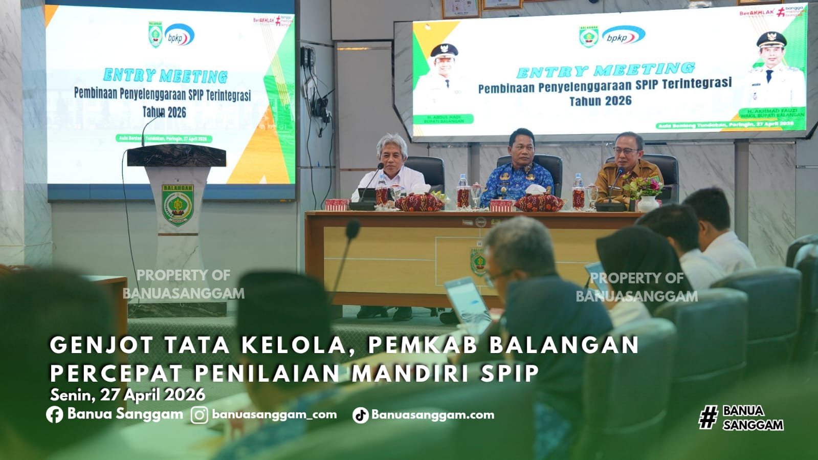 Genjot Tata Kelola, Pemkab Balangan Percepat Penilaian Mandiri SPIP