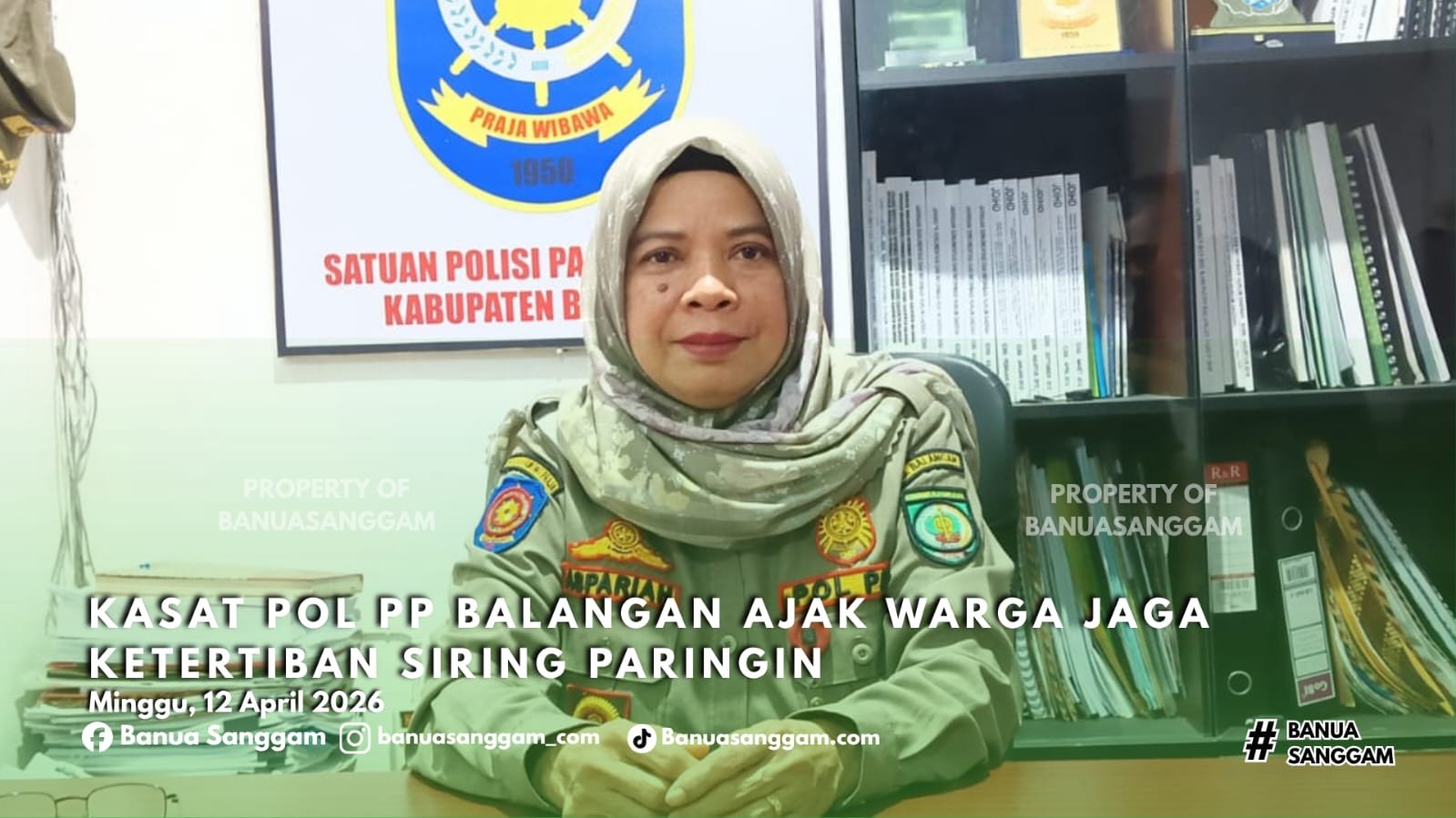 Kasat Pol PP Balangan Ajak Warga Jaga Ketertiban Siring Paringin