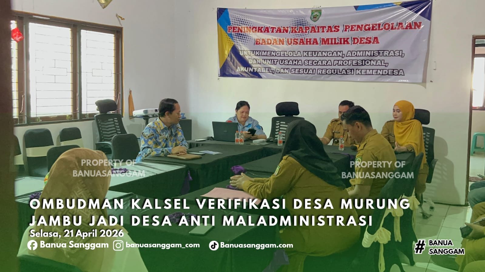 Ombudsman Kalsel Verifikasi Desa Murung Jambu Jadi Desa Anti Maladministrasi