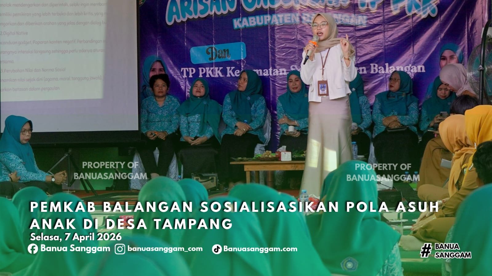 Pemkab Balangan Sosialisasikan Pola Asuh Anak di Desa Tampang