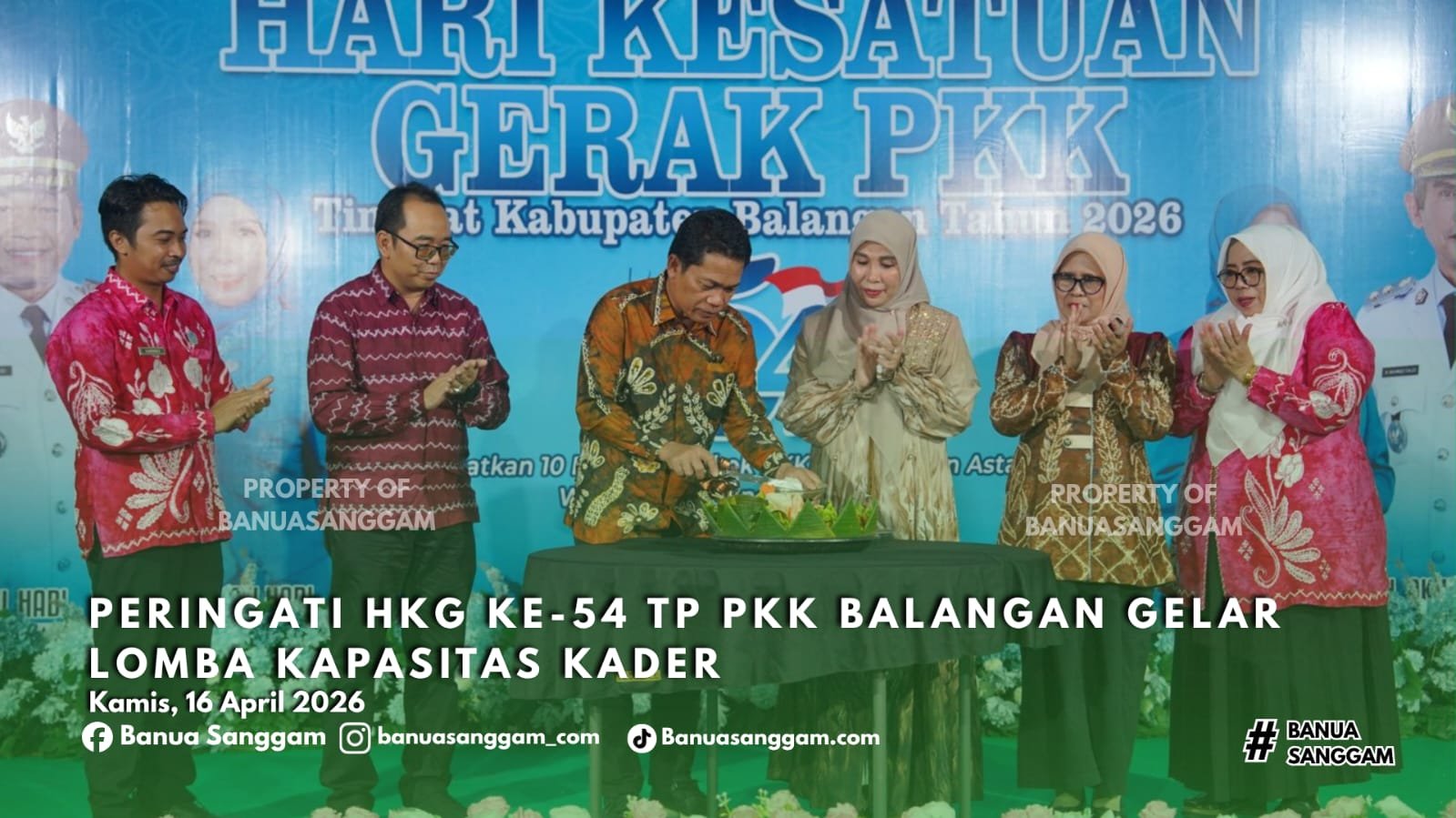 Peringati HKG Ke-54 TP PKK Balangan Gelar Lomba Kapasitas Kader