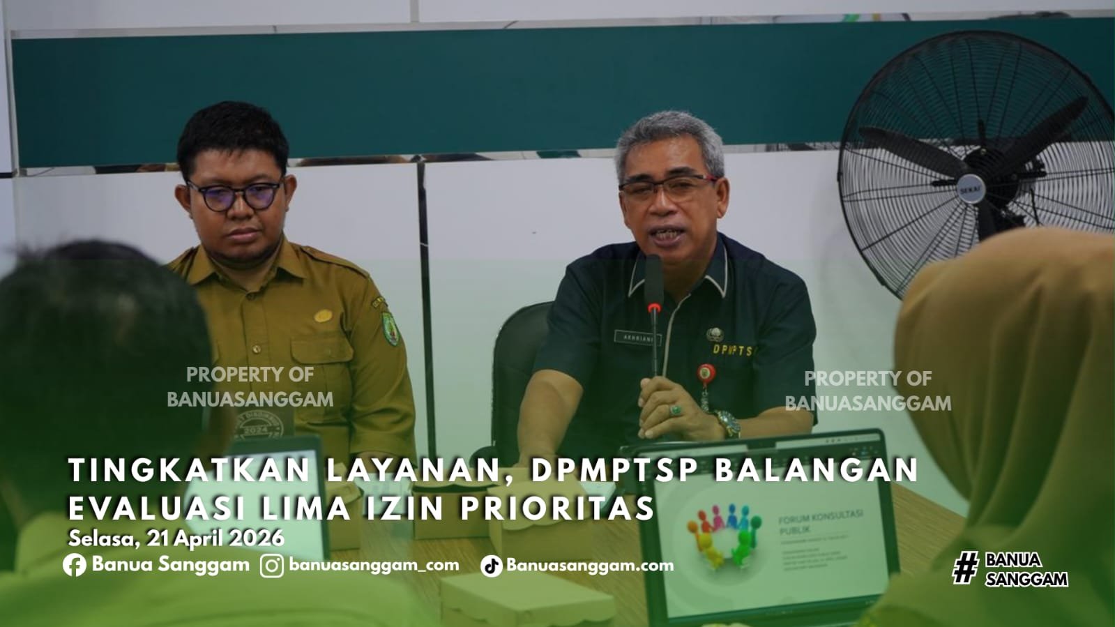 Tingkatkan Layanan, DPMPTSP Balangan Evaluasi Lima Izin Prioritas