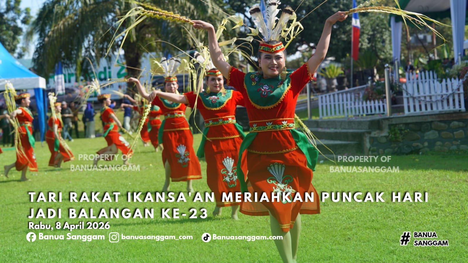 Tari Rakat Ikansa’an Meriahkan Puncak Hari Jadi Balangan Ke-23