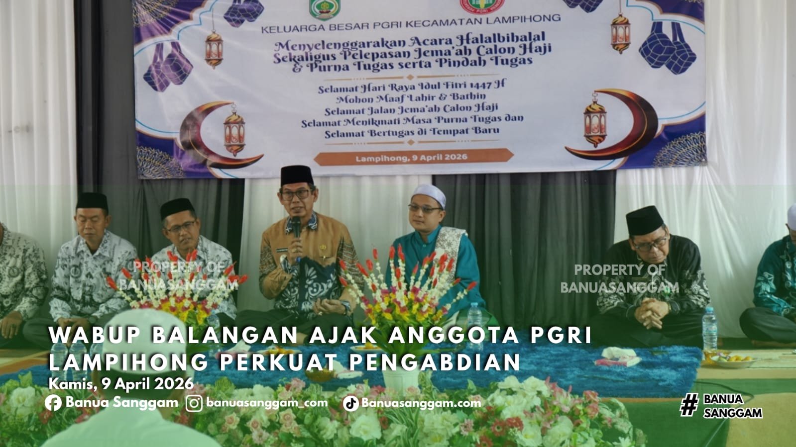 Wabup Balangan Ajak Anggota PGRI Lampihong Perkuat Pengabdian