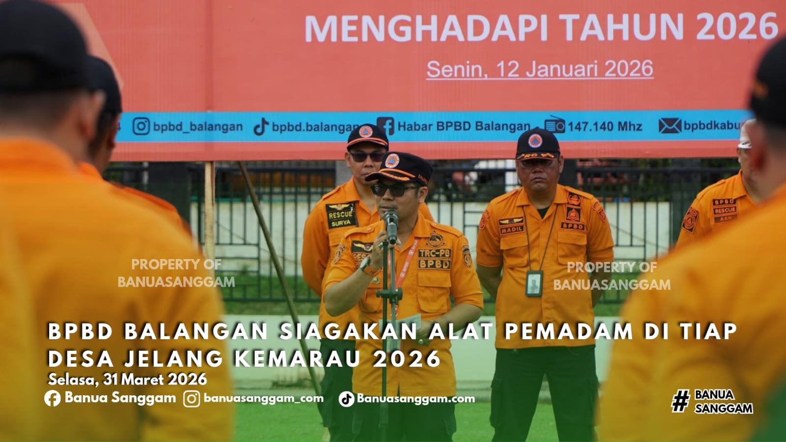 BPBD Balangan Siagakan Alat Pemadam di Tiap Desa Jelang Kemarau 2026