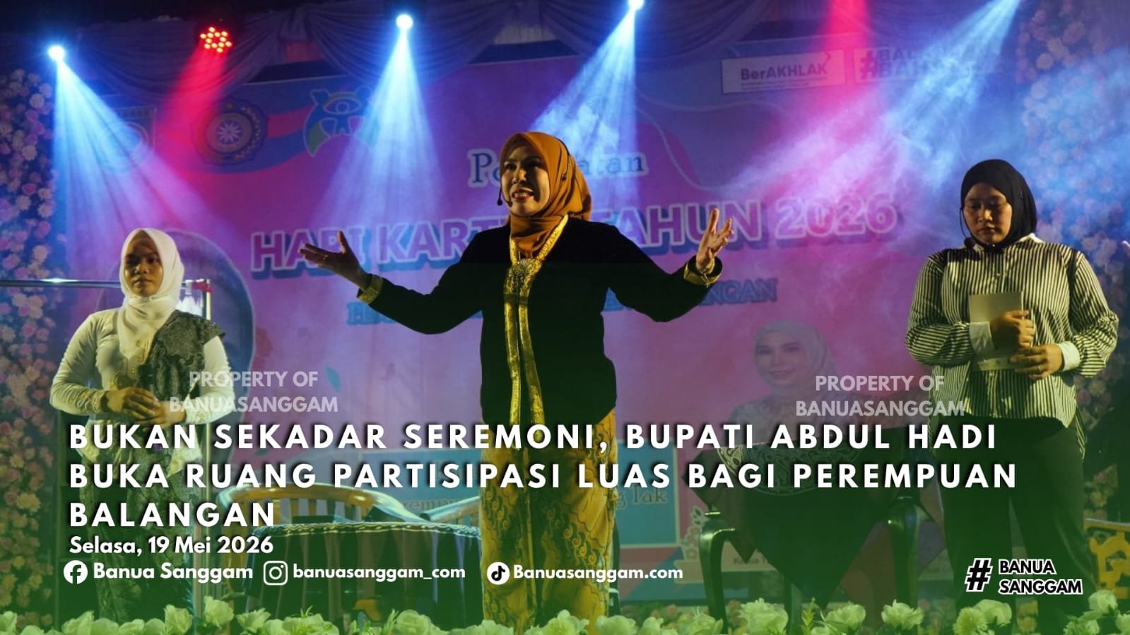 Bukan Sekadar Seremoni, Bupati Abdul Hadi Buka Ruang Partisipasi Luas Bagi Perempuan Balangan