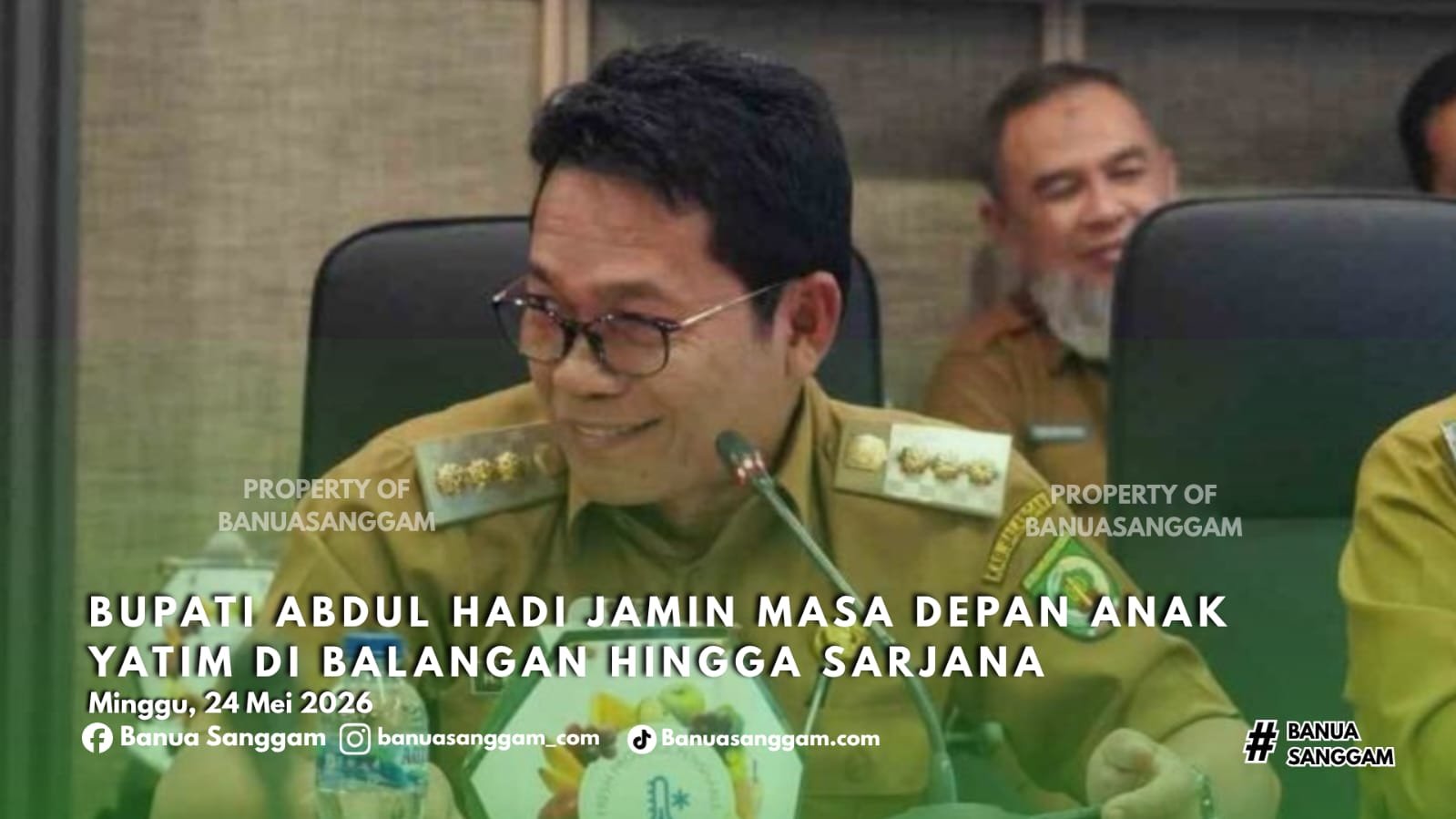 Bupati Abdul Hadi Jamin Masa Depan Anak Yatim di Balangan Hingga Sarjana
