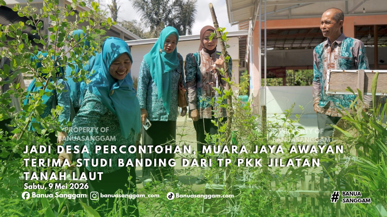 Jadi Desa Percontohan, Muara Jaya Awayan Terima Studi Banding dari TP PKK Jilatan Tanah Laut
