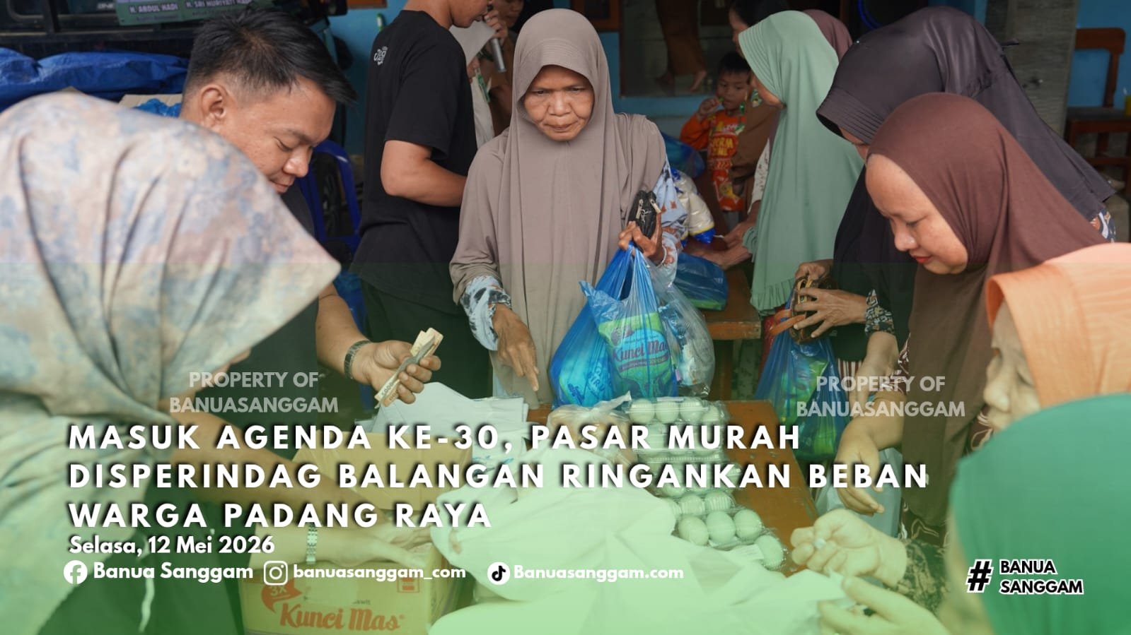 Masuk Agenda ke-30, Pasar Murah Disperindag Balangan Ringankan Beban Warga Padang Raya