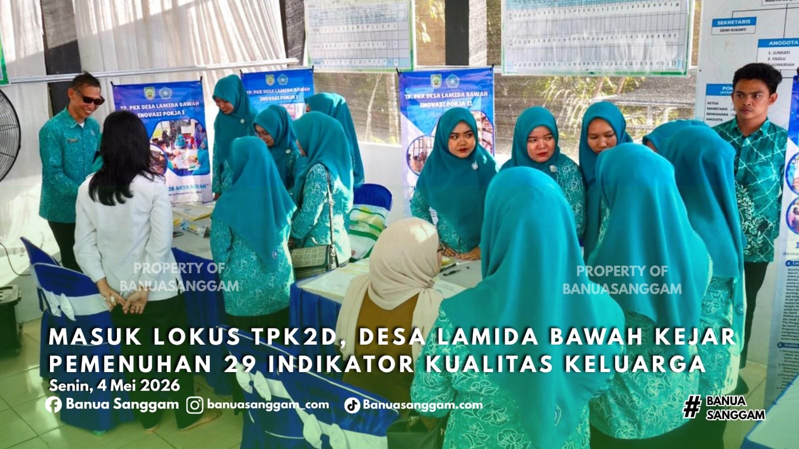 Masuk Lokus TPK2D, Desa Lamida Bawah Kejar Pemenuhan 29 Indikator Kualitas Keluarga