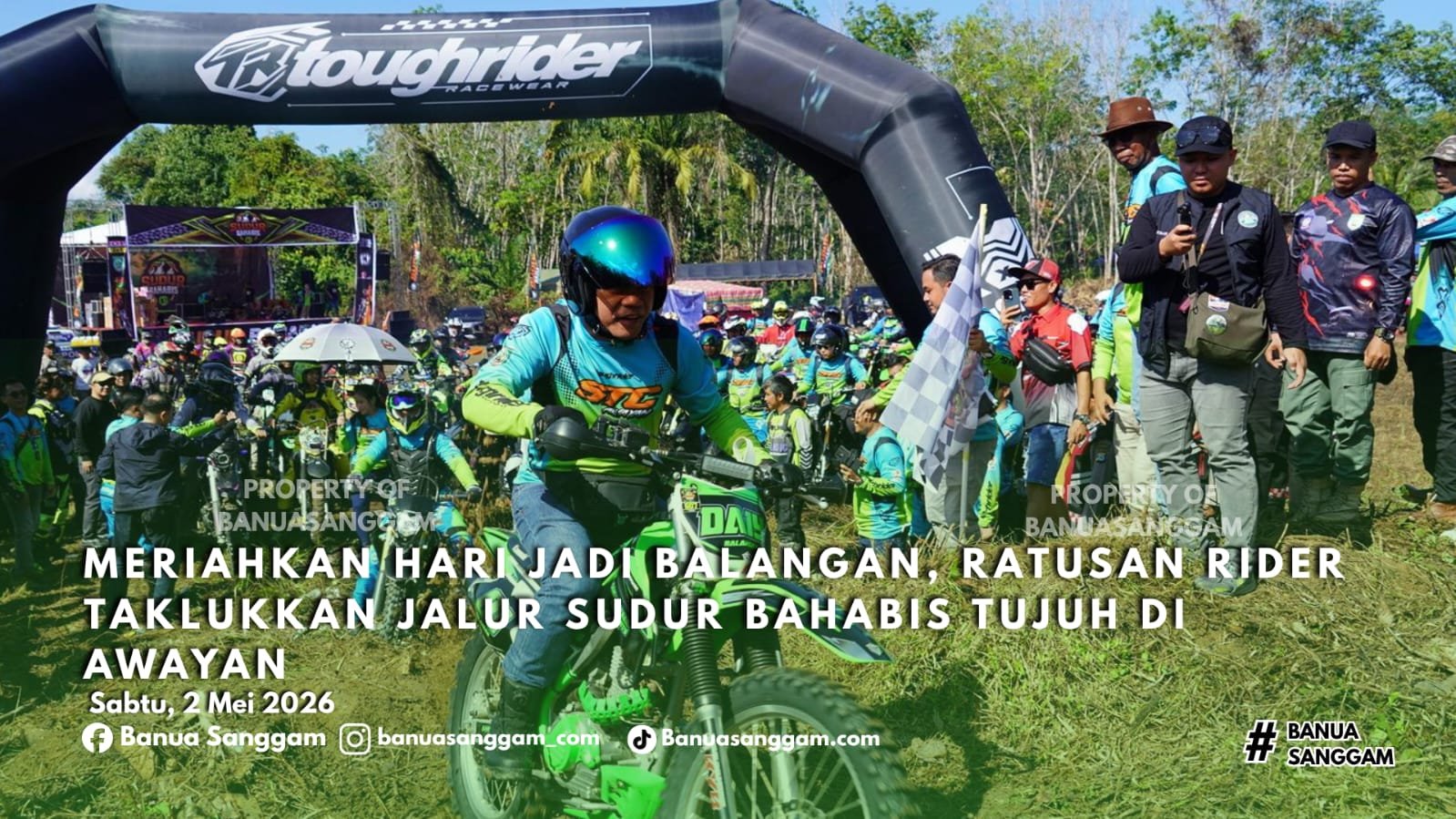 Meriahkan Hari Jadi Balangan, Ratusan Rider Taklukkan Jalur Sudur Bahabis Tujuh di Awayan