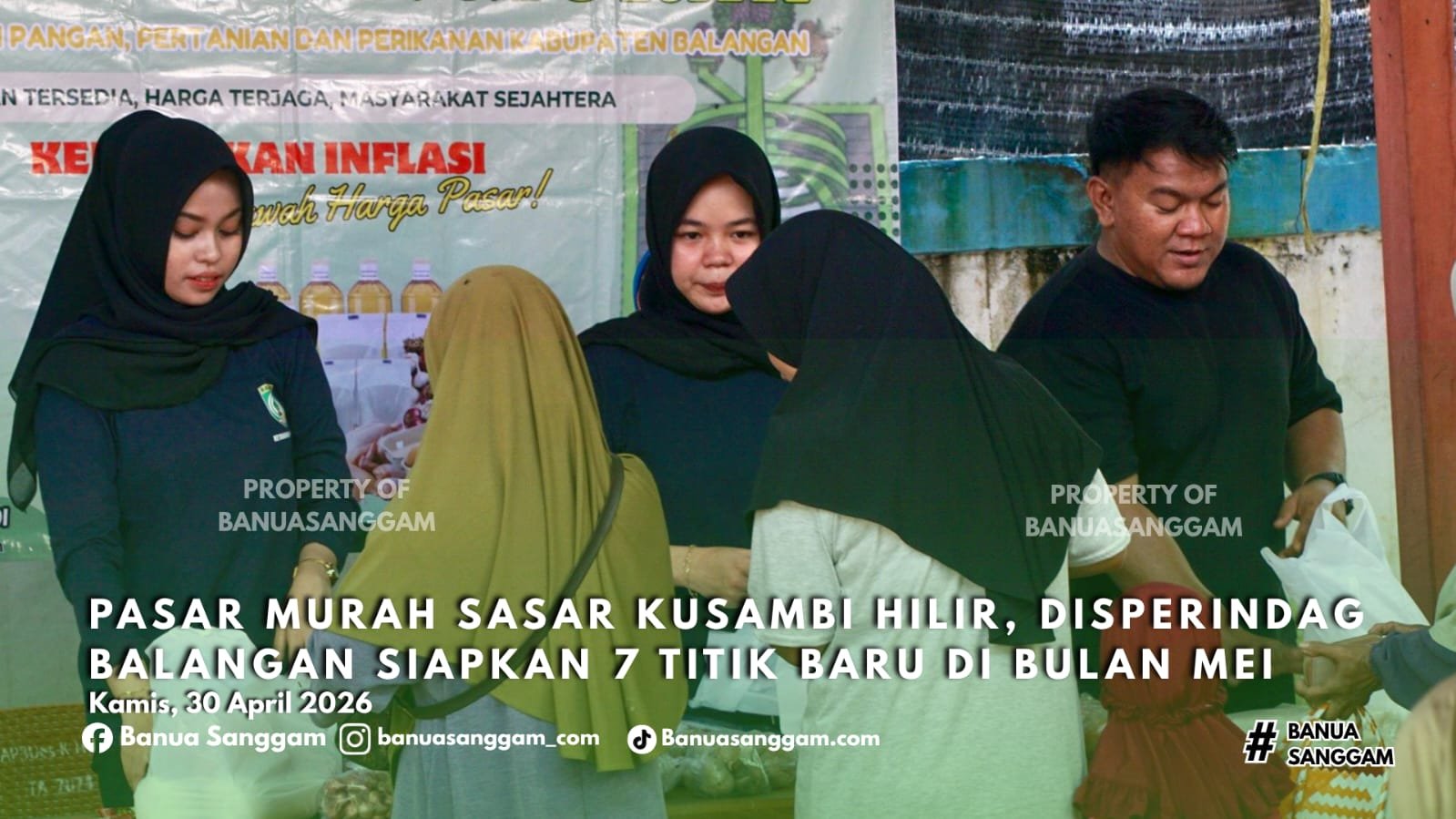 Pasar Murah Sasar Kusambi Hilir, Disperindag Balangan Siapkan Tujuh Titik Baru di Bulan Mei