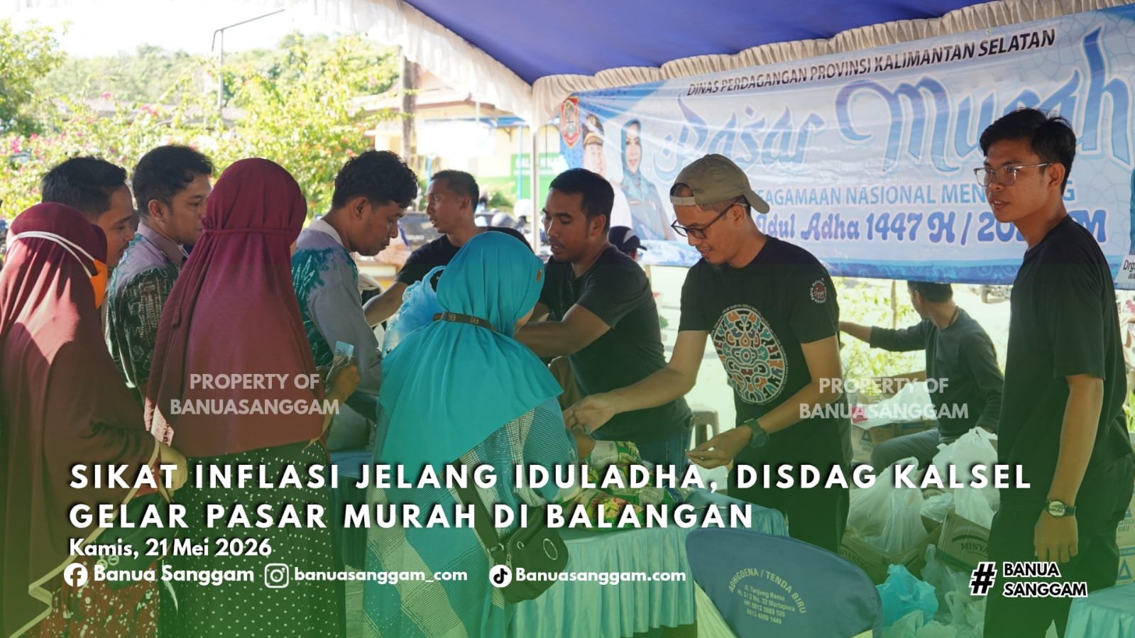 Sikat Inflasi Jelang Iduladha, Disdag Kalsel Gelar Pasar Murah di Balangan