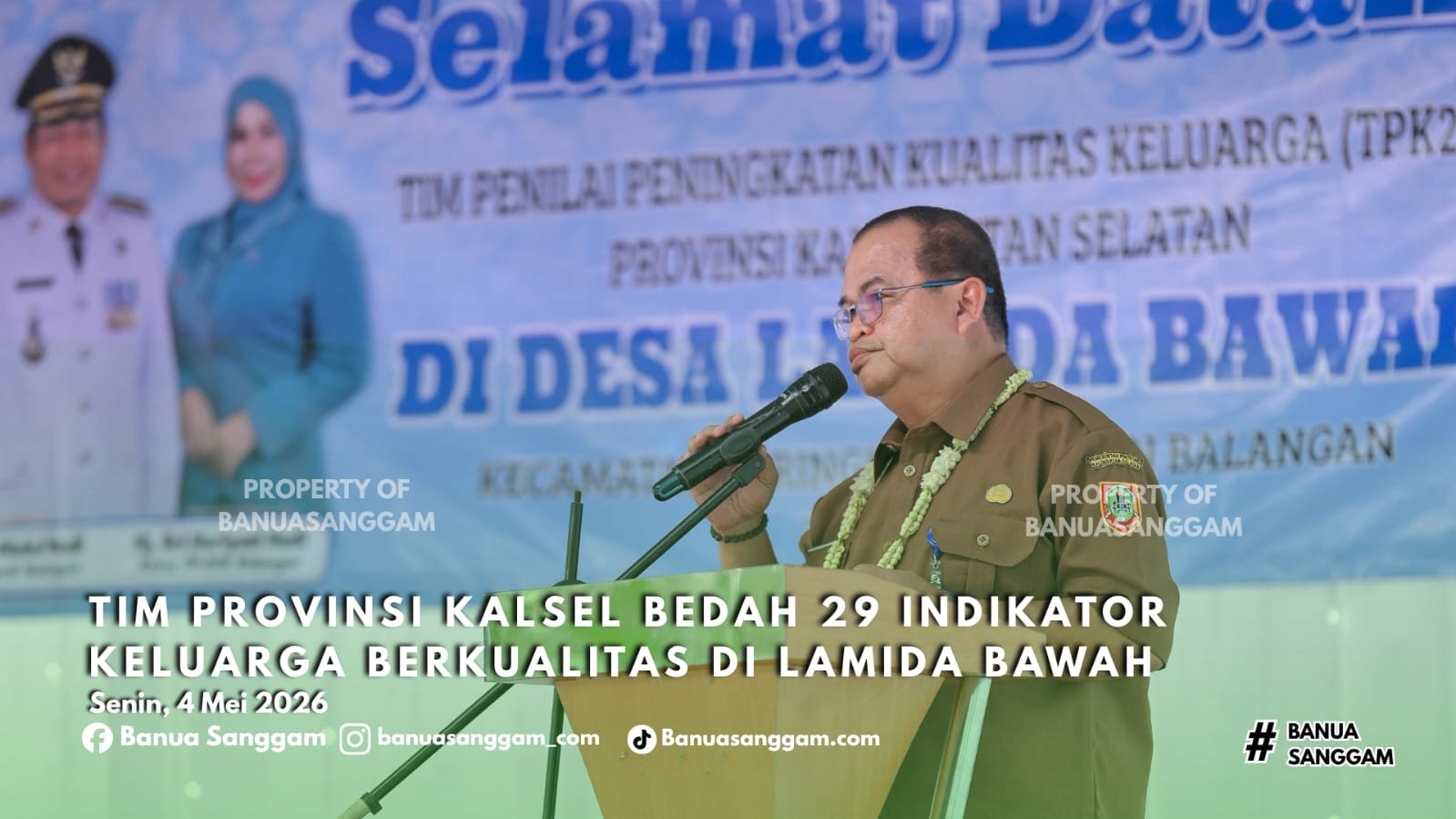 Tim Provinsi Kalsel Bedah 29 Indikator Keluarga Berkualitas di Lamida Bawah