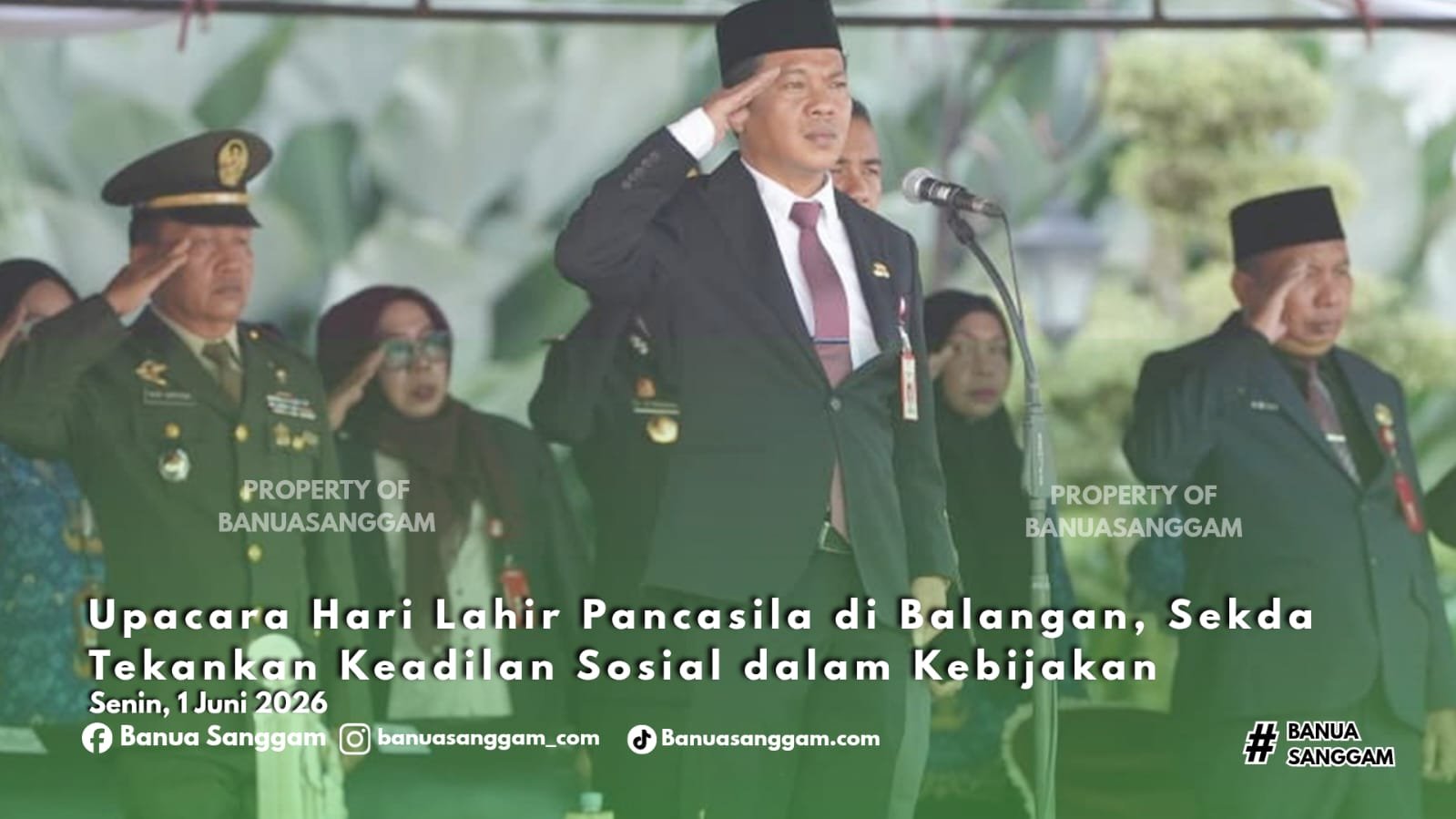 Upacara Hari Lahir Pancasila di Balangan, Sekda Tekankan Keadilan Sosial dalam Kebijakan
