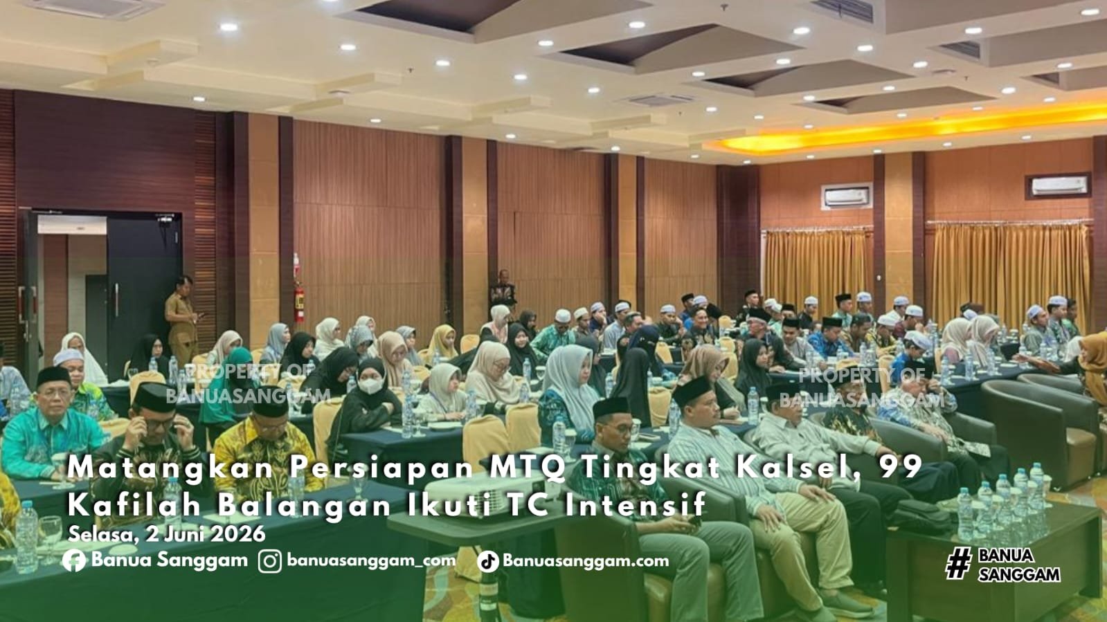 Matangkan Persiapan MTQ Tingkat Kalsel, 99 Kafilah Balangan Ikuti TC Intensif