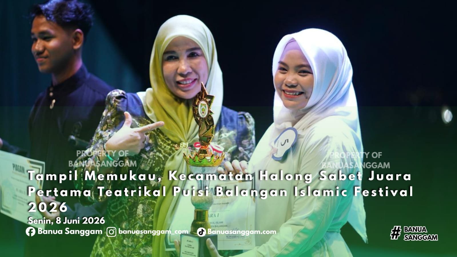Tampil Memukau, Kecamatan Halong Sabet Juara Pertama Teatrikal Puisi Balangan Islamic Festival 2026