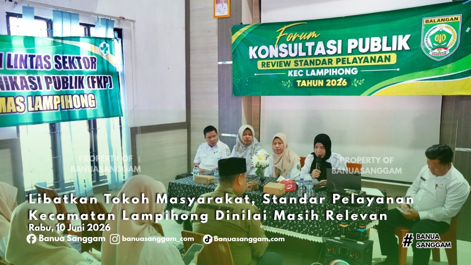 Libatkan Tokoh Masyarakat, Standar Pelayanan Kecamatan Lampihong Dinilai Masih Relevan