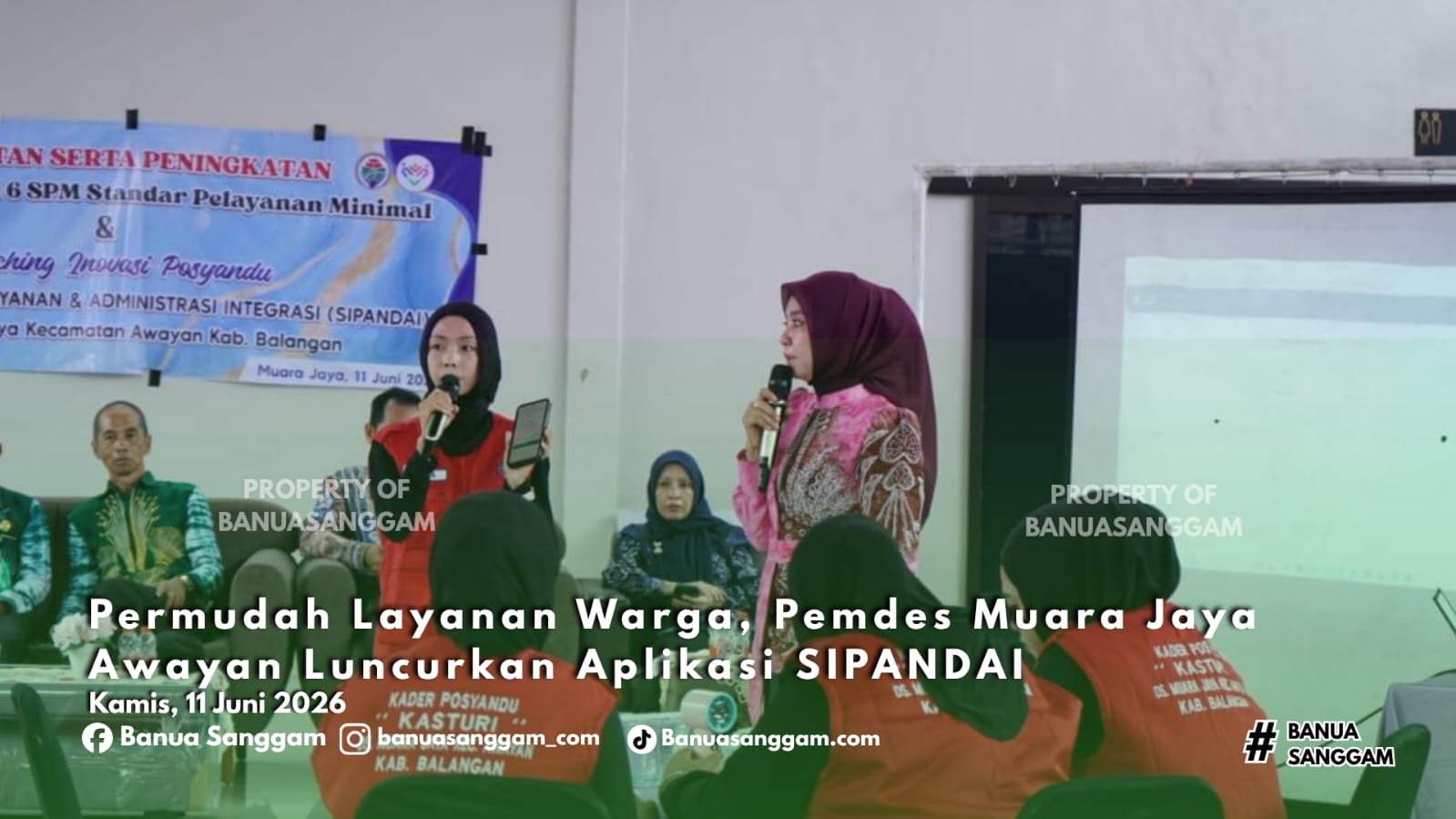Permudah Layanan Warga, Pemdes Muara Jaya Awayan Luncurkan Aplikasi SIPANDAI