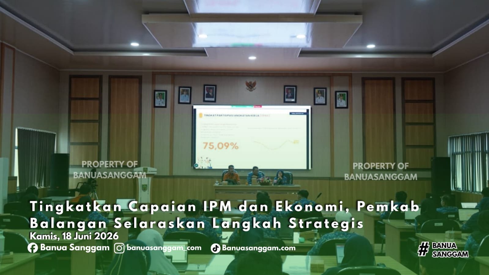 Tingkatkan Capaian IPM dan Ekonomi, Pemkab Balangan Selaraskan Langkah Strategis
