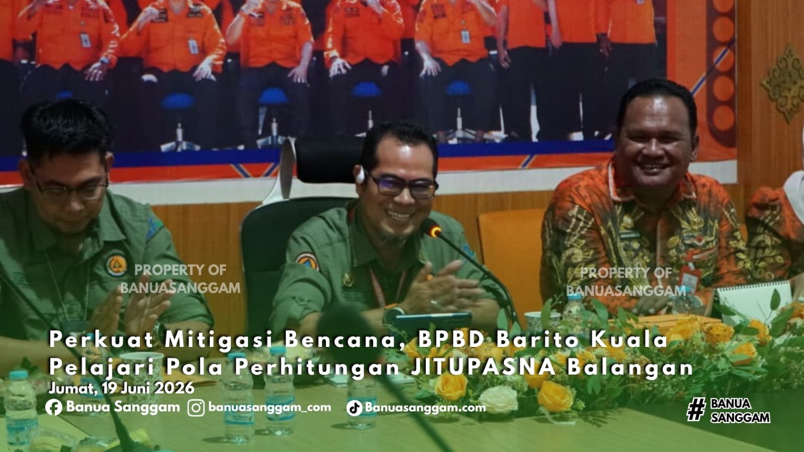 Perkuat Mitigasi Bencana, BPBD Barito Kuala Pelajari Pola Perhitungan JITUPASNA Balangan
