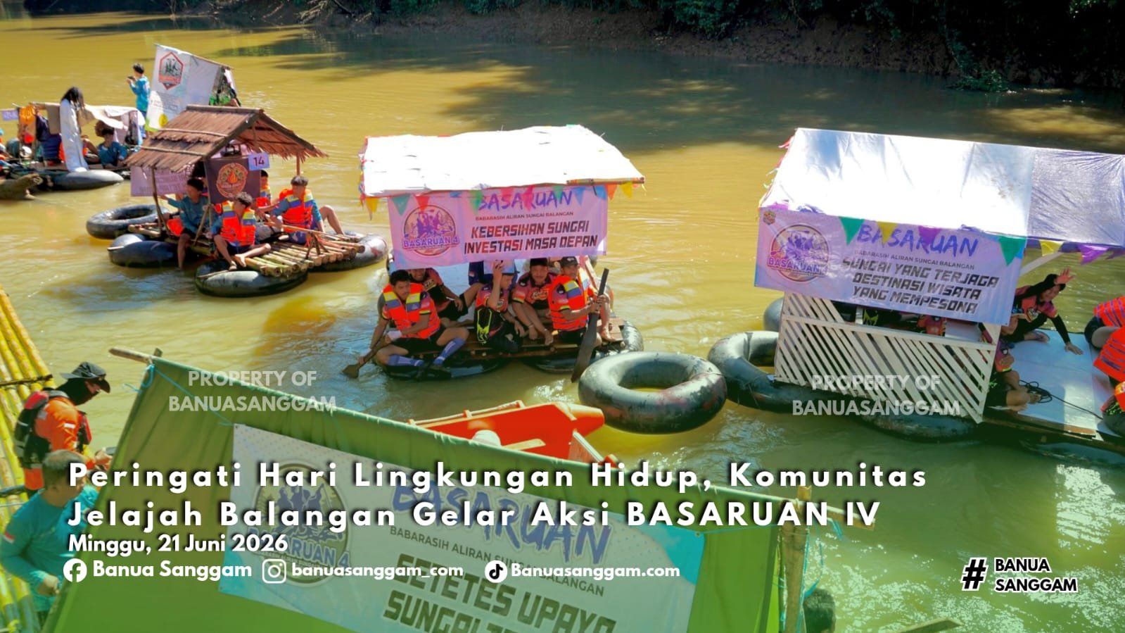 Peringati Hari Lingkungan Hidup, Komunitas Jelajah Balangan Gelar Aksi BASARUAN IV