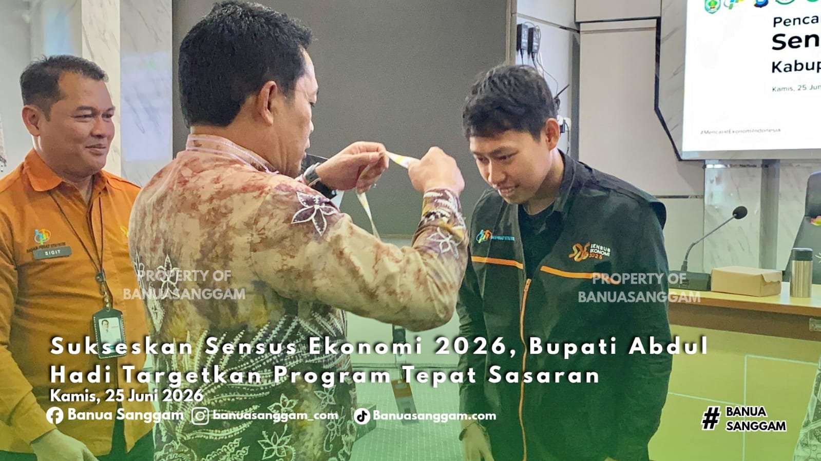 Sukseskan Sensus Ekonomi 2026, Bupati Abdul Hadi Targetkan Program Tepat Sasaran